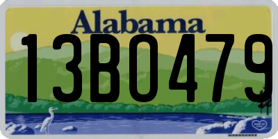 AL license plate 13BO479