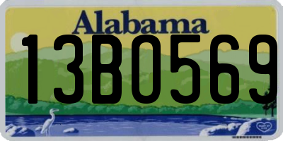 AL license plate 13BO569