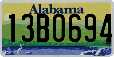 AL license plate 13BO694