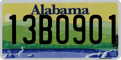 AL license plate 13BO901