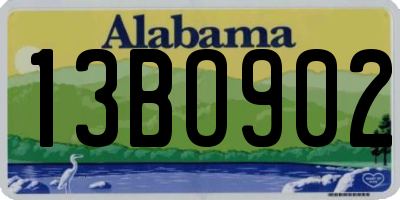AL license plate 13BO902