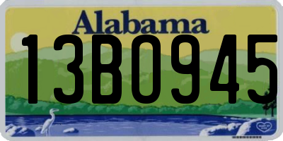 AL license plate 13BO945