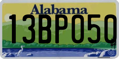 AL license plate 13BP050