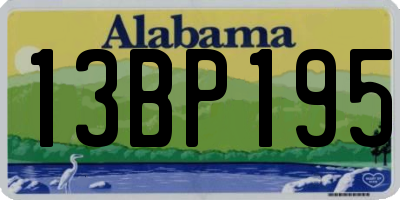 AL license plate 13BP195