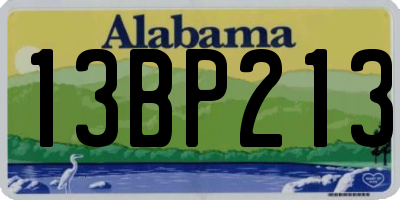 AL license plate 13BP213
