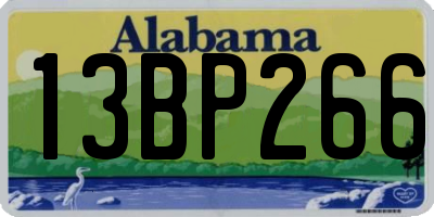 AL license plate 13BP266