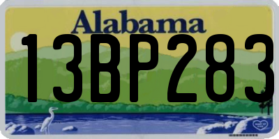 AL license plate 13BP283