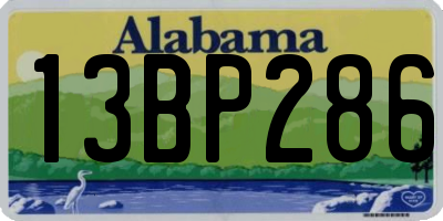 AL license plate 13BP286