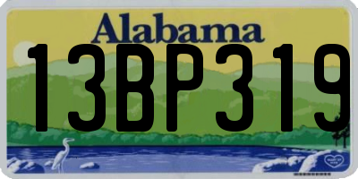 AL license plate 13BP319