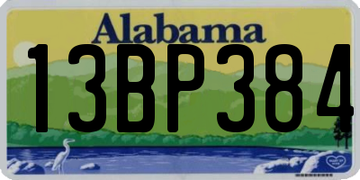 AL license plate 13BP384
