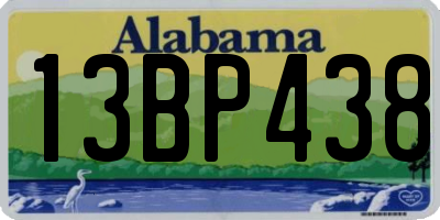 AL license plate 13BP438