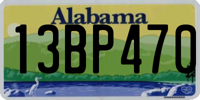 AL license plate 13BP470