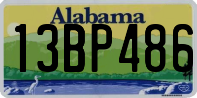 AL license plate 13BP486