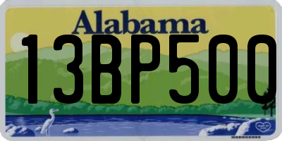 AL license plate 13BP500