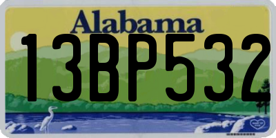 AL license plate 13BP532