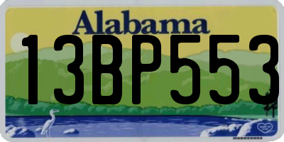 AL license plate 13BP553