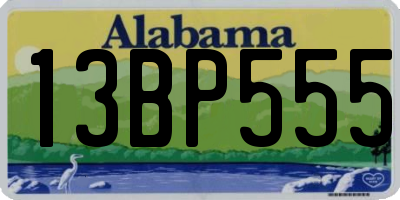AL license plate 13BP555
