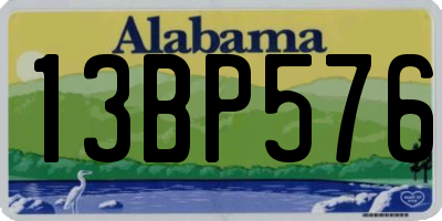AL license plate 13BP576