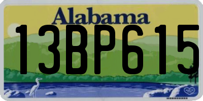 AL license plate 13BP615