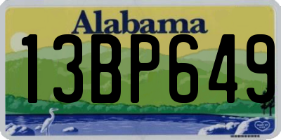 AL license plate 13BP649