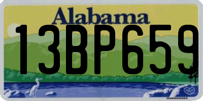 AL license plate 13BP659