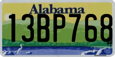 AL license plate 13BP768