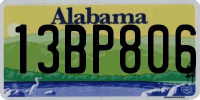 AL license plate 13BP806