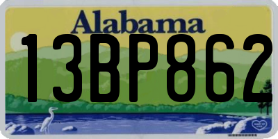 AL license plate 13BP862
