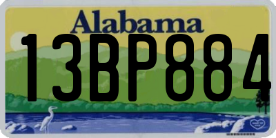 AL license plate 13BP884