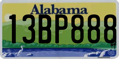 AL license plate 13BP888