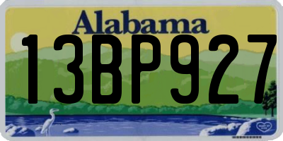 AL license plate 13BP927