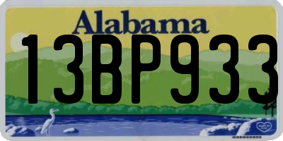 AL license plate 13BP933