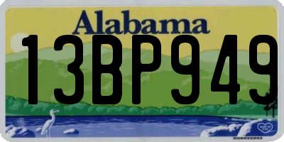 AL license plate 13BP949