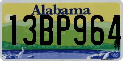 AL license plate 13BP964