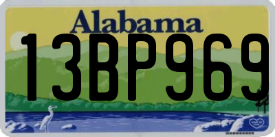 AL license plate 13BP969