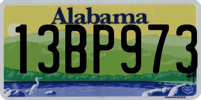 AL license plate 13BP973