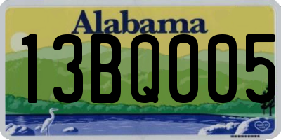 AL license plate 13BQ005