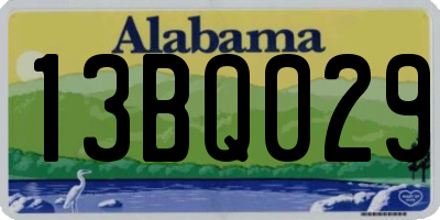 AL license plate 13BQ029