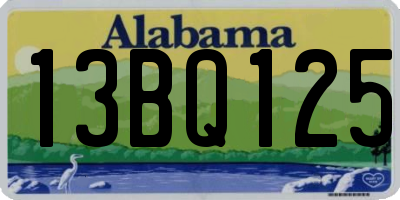 AL license plate 13BQ125
