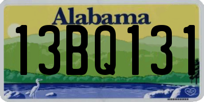 AL license plate 13BQ131
