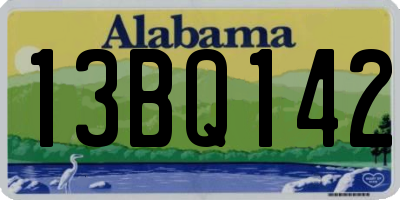 AL license plate 13BQ142