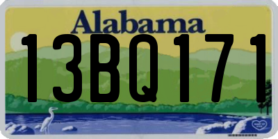 AL license plate 13BQ171