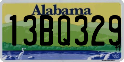 AL license plate 13BQ329