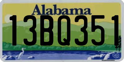 AL license plate 13BQ351