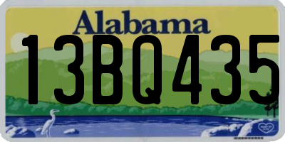 AL license plate 13BQ435