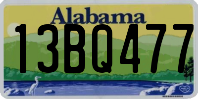 AL license plate 13BQ477
