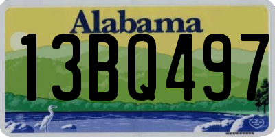 AL license plate 13BQ497