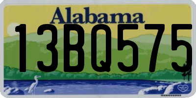 AL license plate 13BQ575