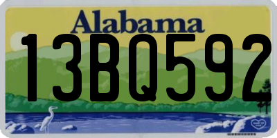 AL license plate 13BQ592