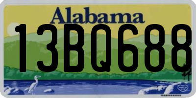 AL license plate 13BQ688